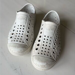 Native Jefferson White Slip-On Shoes